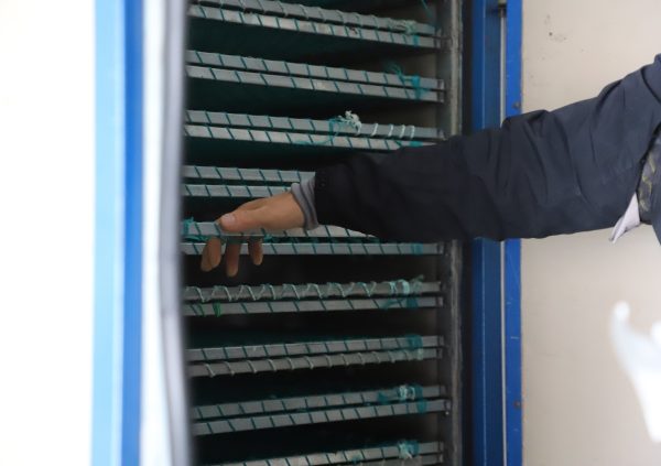 An indoor drying oven in South Korea.