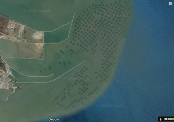 Pole method in North Jiangsu from satellite imagery 2019 (Picture courtesy of Dr. Lien Yang)