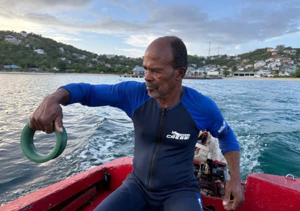 St Vincente: Many farmers travel daily by small boats, balancing seaweed work with fishing and other activities.
