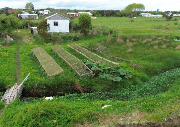 Drying racks (tendales) used as the recommended drying method to maintain algae quality and gelling properties.
